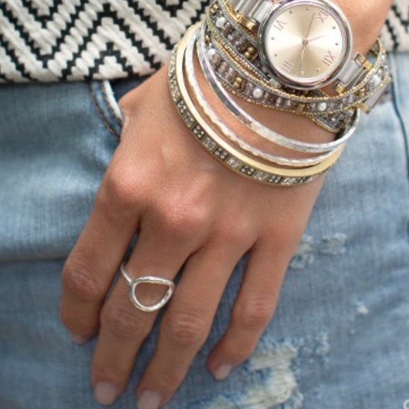 Silpada “Karma” Circle Sterling Silver Ring SZ 9 - Picture 3 of 8